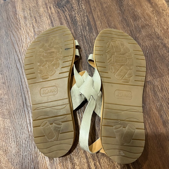 Kork by Kork-Ease Metallic Gold Open Toe Sandal - Picture 4 of 4